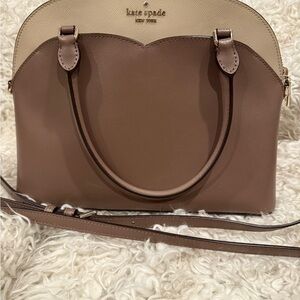 Kate Spade Tan and Cream Satchel